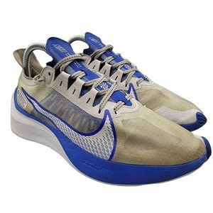 Nike Zoom Gravity Mens 8 White Blue Athletic Running Shoes BQ3202-100